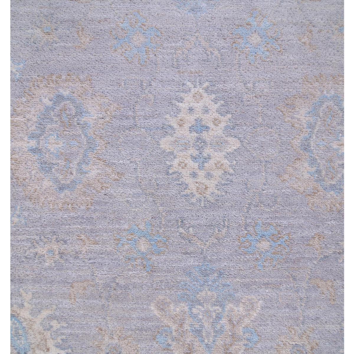 Pacific Ziegler 42829 Grey Ivory Transitional Hand Knotted Rug