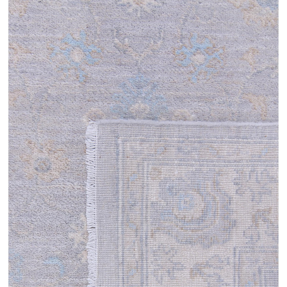 Pacific Ziegler 42829 Grey Ivory Transitional Hand Knotted Rug