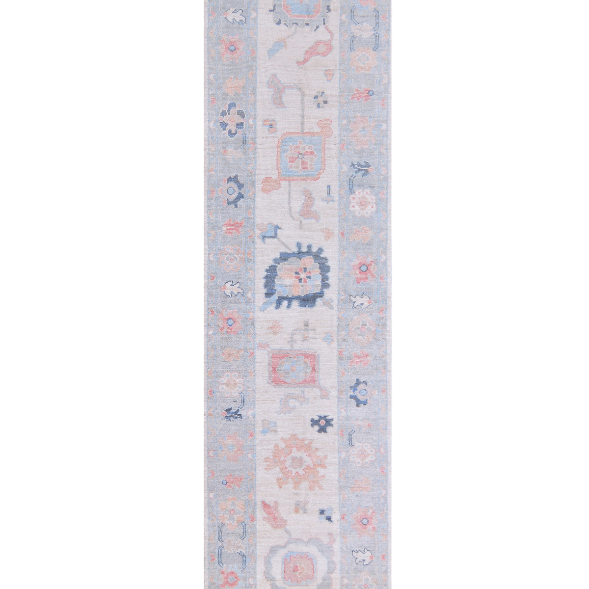 Pacific Ushak Wool Weft  Ivory Grey Transitional
