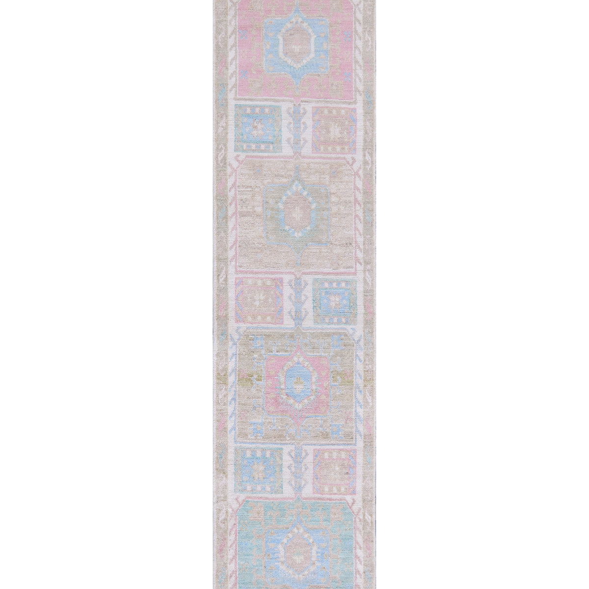 Pacific Ushak Wool Weft  Ivory Lt.Green Transitional