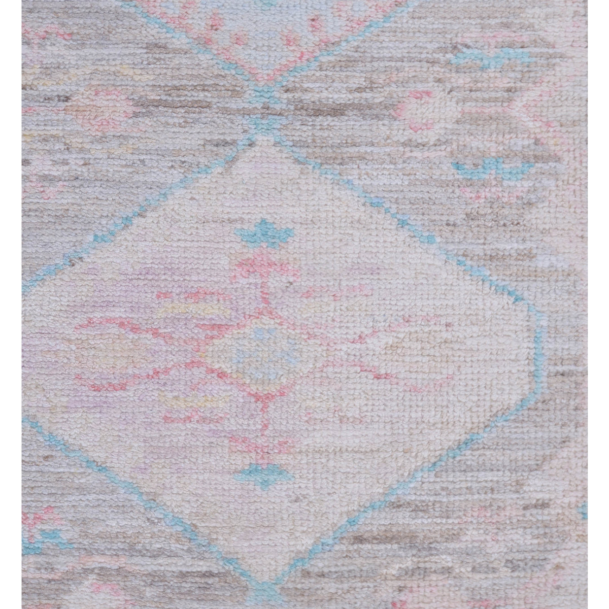 Pacific Ushak Wool Weft 42849 Natural Blue Transitional Hand Knotted Rug
