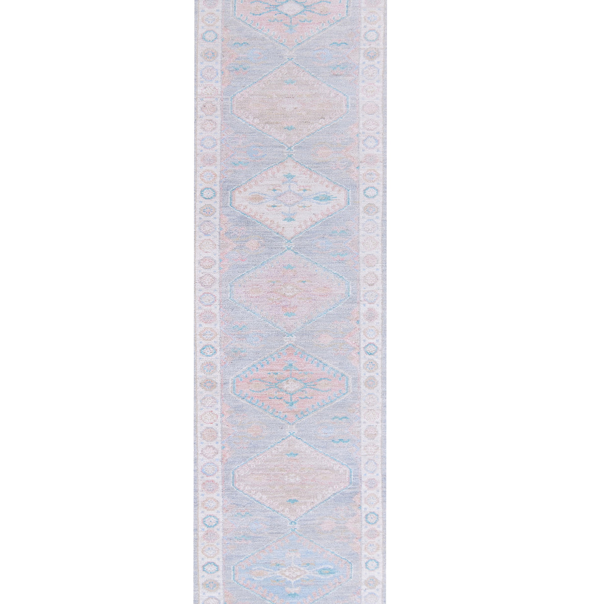 Pacific Ushak Wool Weft  Grey Ivory Transitional