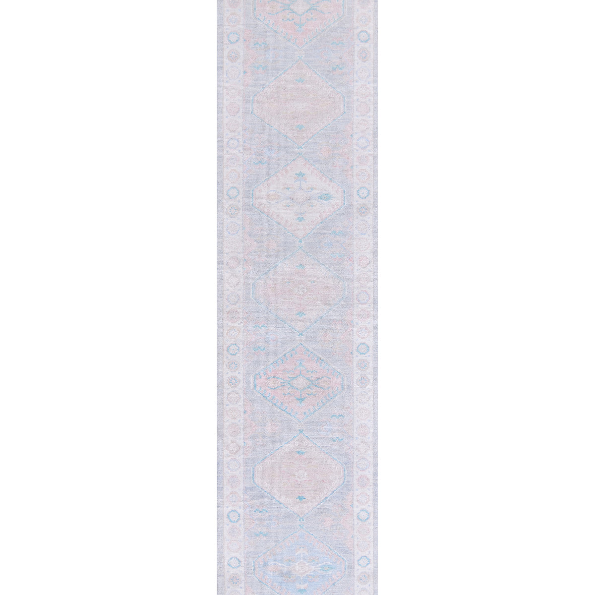 Pacific Ushak Wool Weft  Grey Ivory Transitional