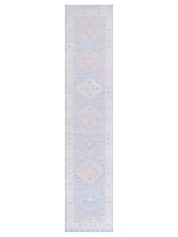 Pacific Ushak Wool Weft  Grey Ivory Transitional