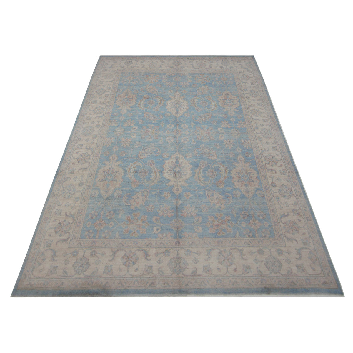 Pacific Ziegler 42857 Blue Ivory Transitional Hand Knotted Rug