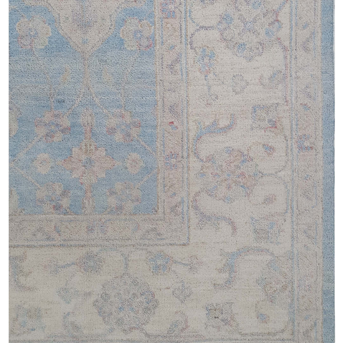Pacific Ziegler 42857 Blue Ivory Transitional Hand Knotted Rug