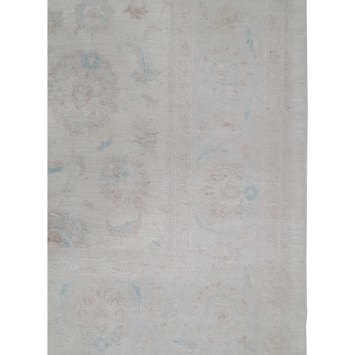 Pacific Ziegler 42860 Ivory Teal Transitional Hand Knotted Rug