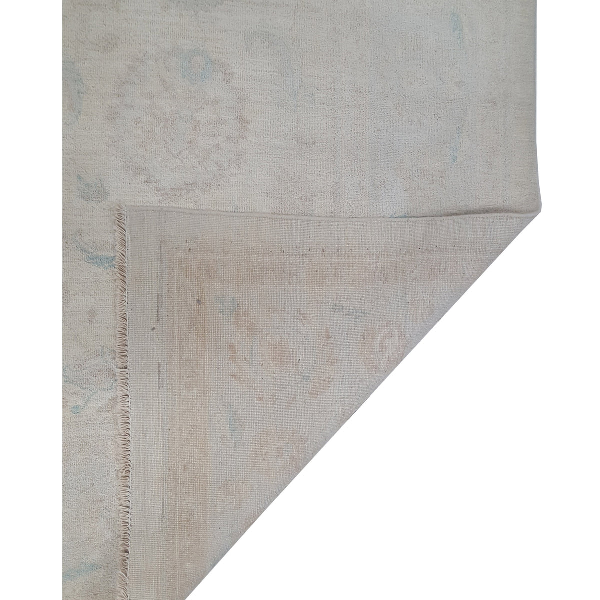 Pacific Ziegler 42860 Ivory Teal Transitional Hand Knotted Rug