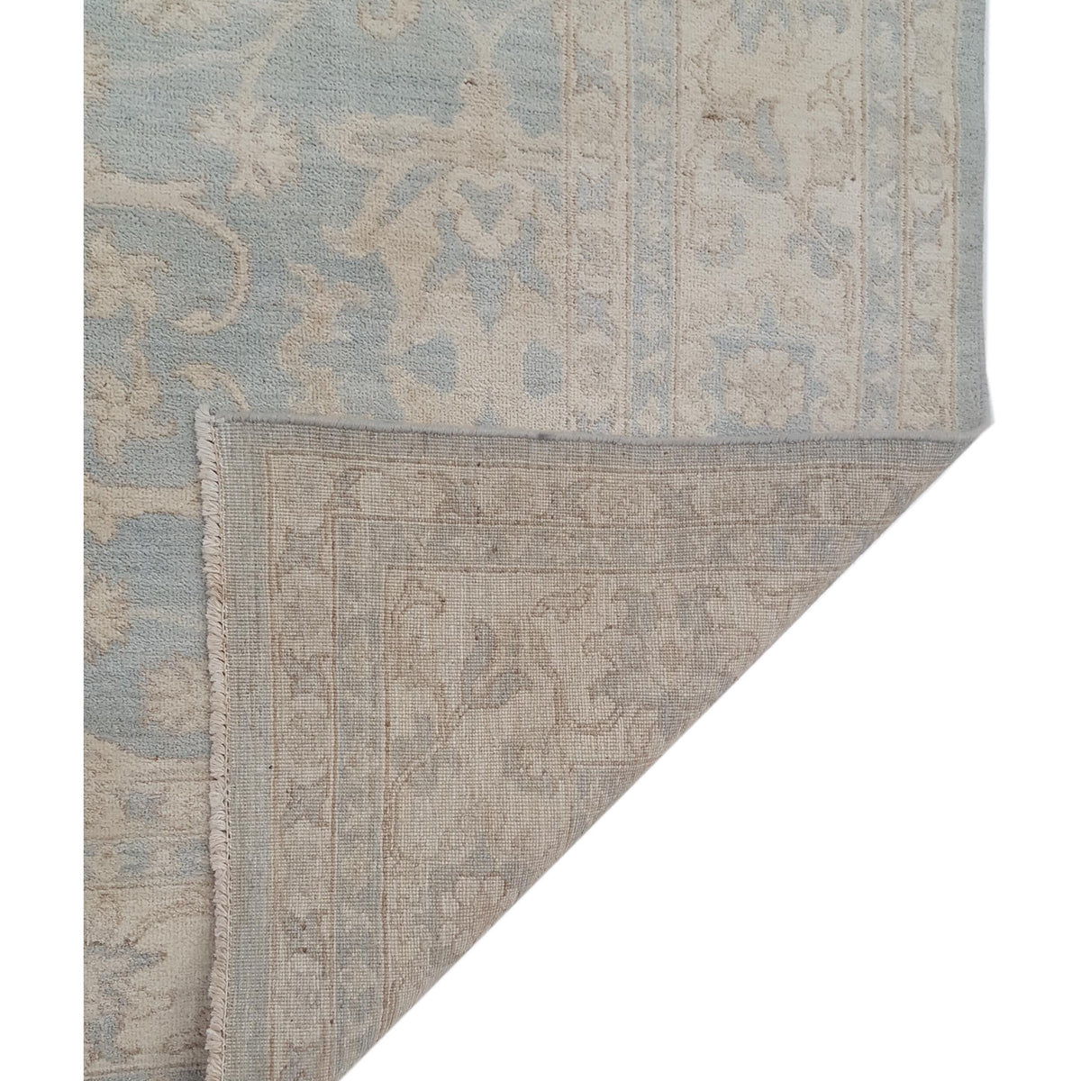 Pacific Ziegler 42861 Grey Beige Transitional Hand Knotted Rug