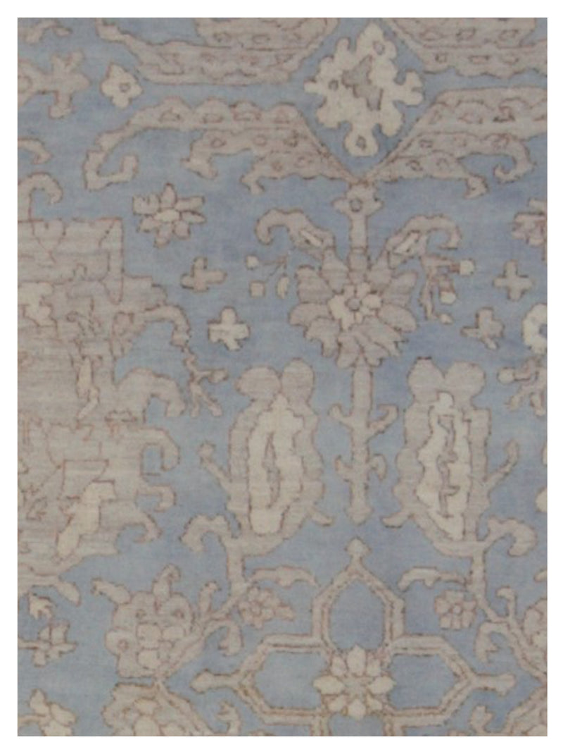 Pacific Ziegler 42863 Beige Blue Transitional Hand Knotted Rug