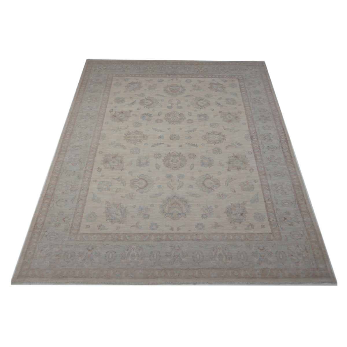 Pacific Ziegler 42867 Beige Sage Transitional Hand Knotted Rug