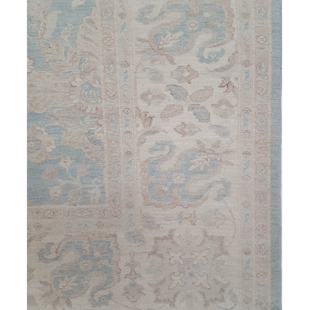 Pacific Ziegler 42868 Beige Blue Transitional Hand Knotted Rug