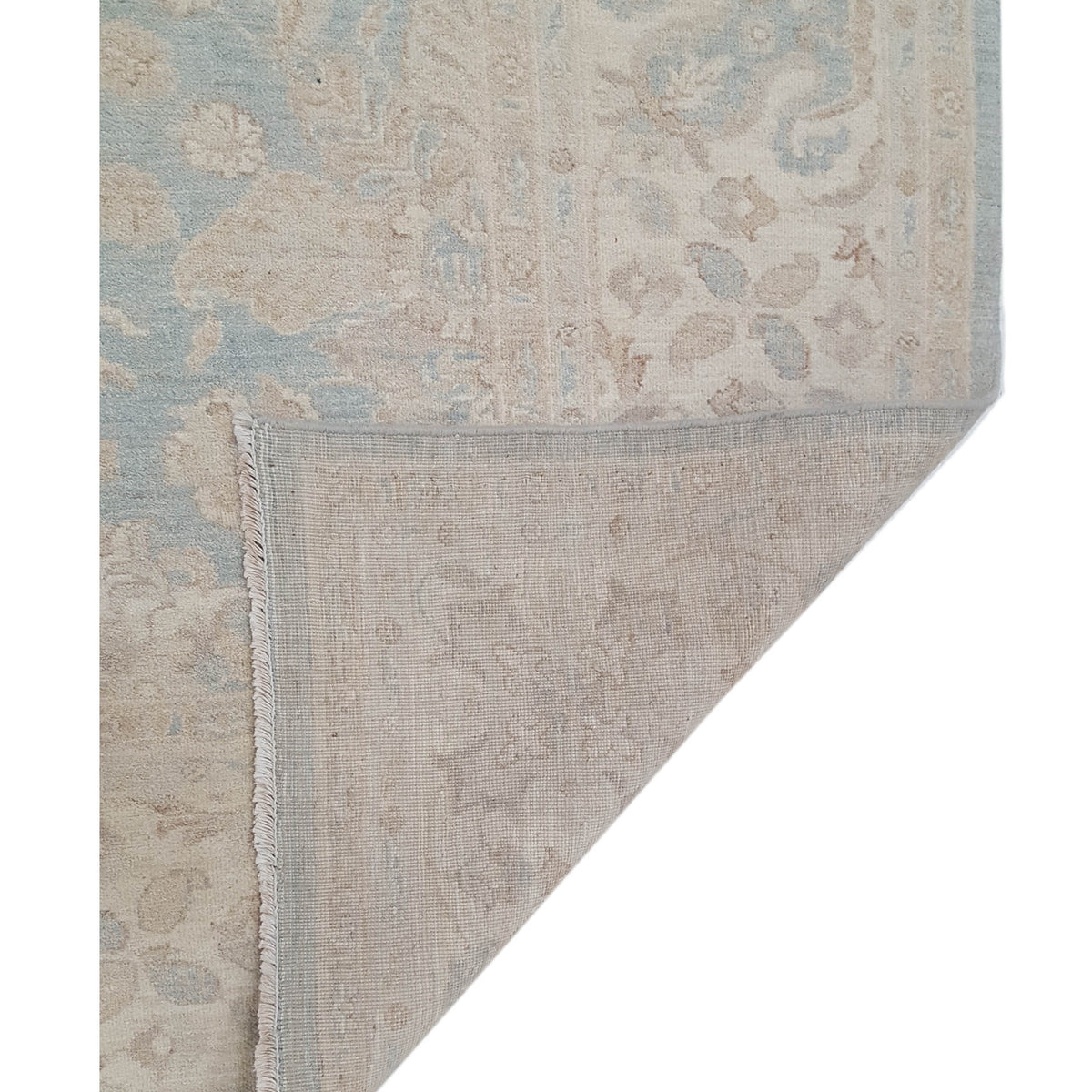 Pacific Ziegler 42868 Beige Blue Transitional Hand Knotted Rug