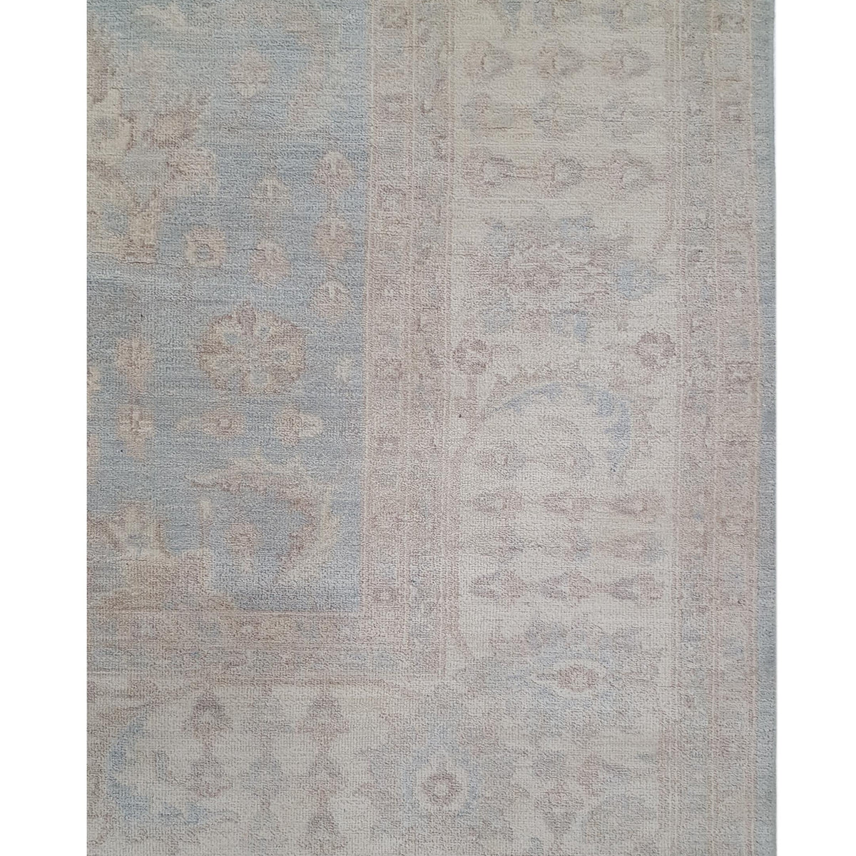 Pacific Ziegler 42871 Blue Ivory Transitional Hand Knotted Rug