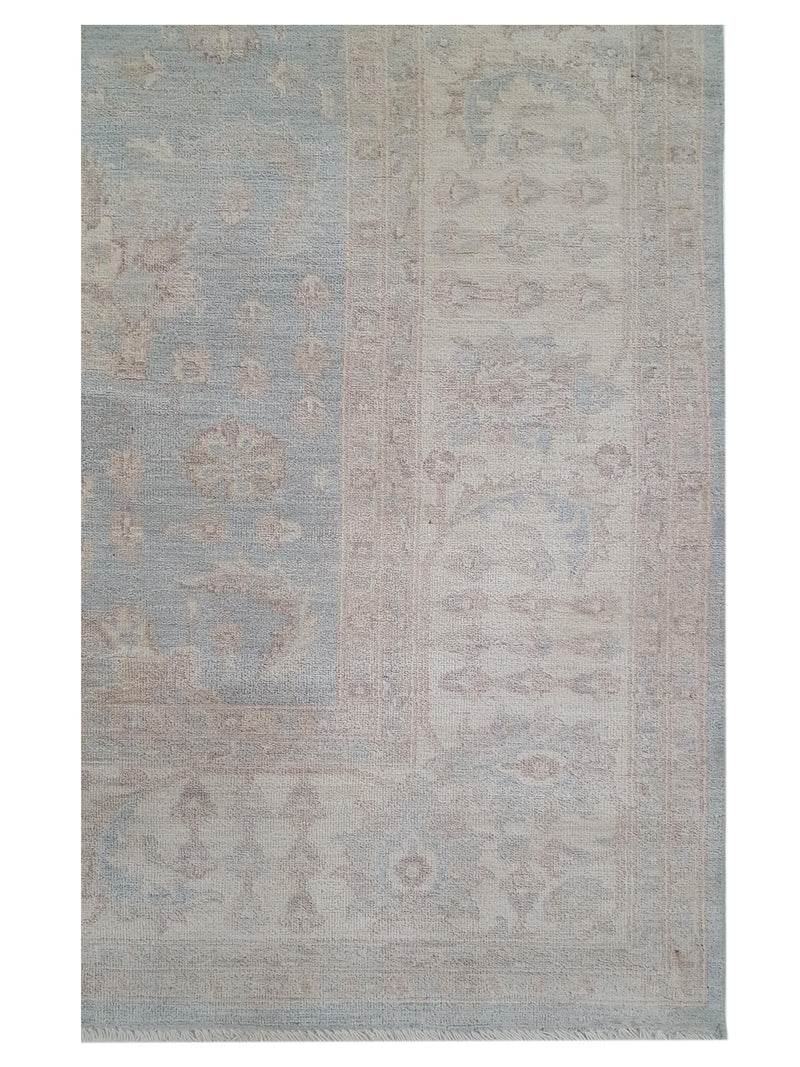 Pacific Ziegler 42871 Blue Ivory Transitional Hand Knotted Rug