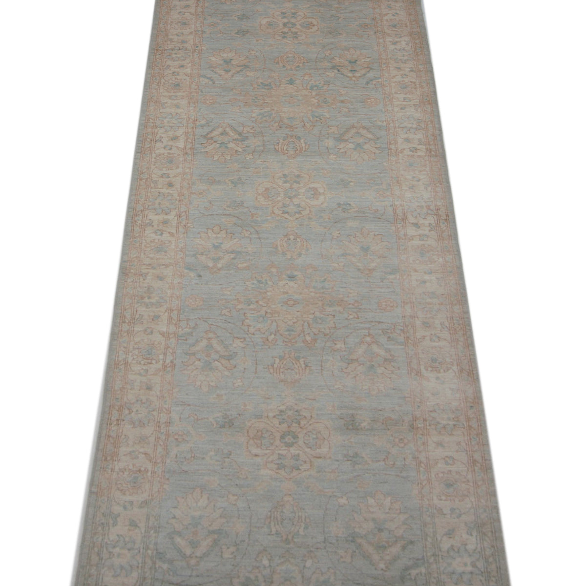 Pacific Ziegler 42874 Beige Teal Transitional Hand Knotted Rug