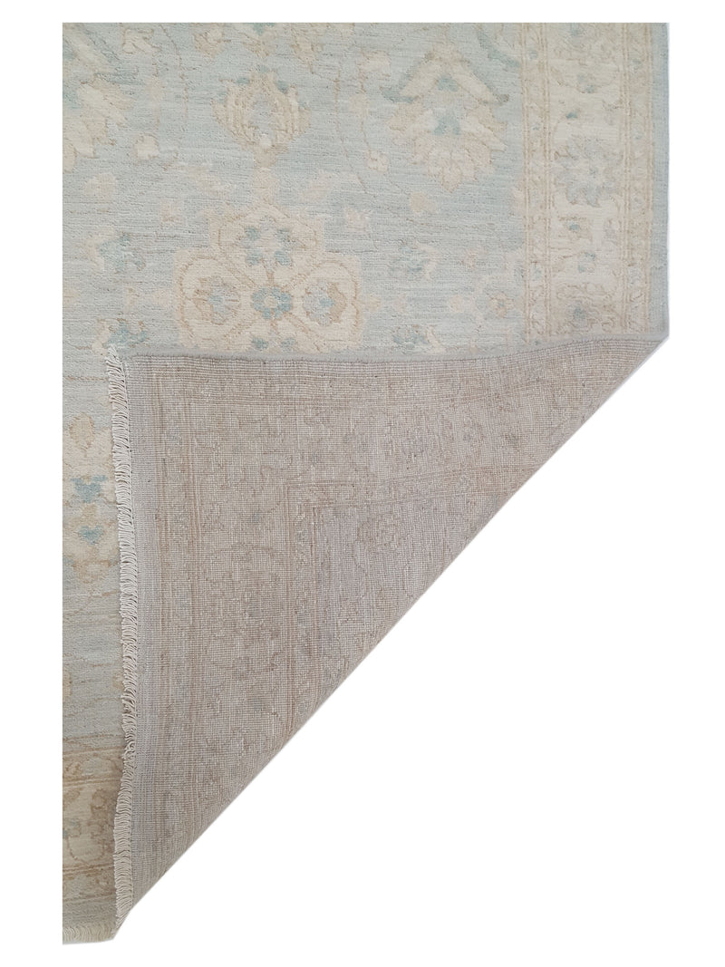 Pacific Ziegler 42874 Beige Teal Transitional Hand Knotted Rug