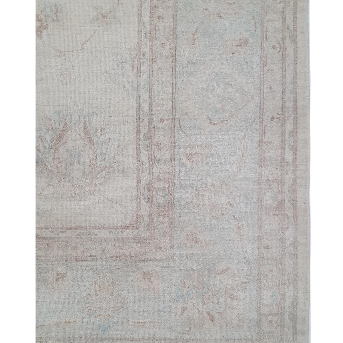 Pacific Ziegler 42878 Beige Blue Transitional Hand Knotted Rug
