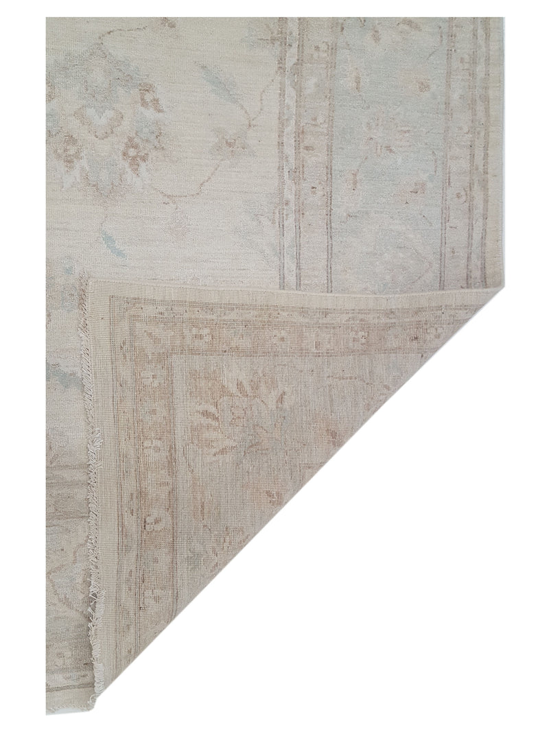 Pacific Ziegler 42878 Beige Blue Transitional Hand Knotted Rug