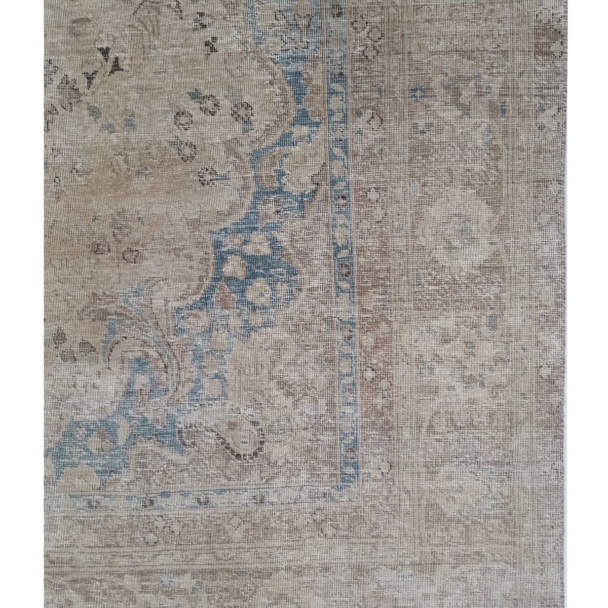 Pacific Vintage 42882 Green Red Vintage Hand Knotted Rug