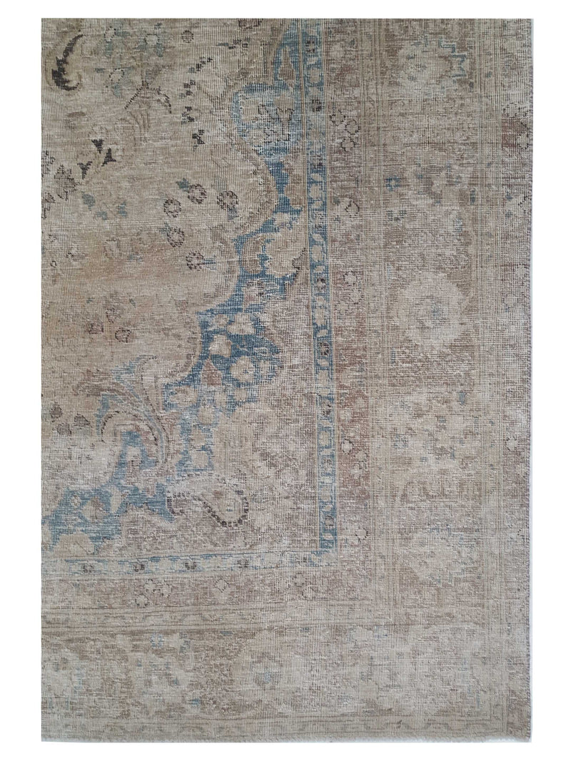 Pacific Vintage 42882 Green Red Vintage Hand Knotted Rug