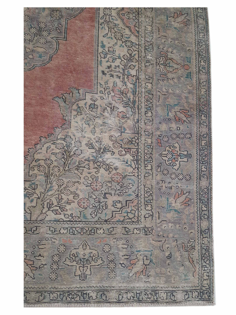 Pacific Vintage 42883 Rust Grey Vintage Hand Knotted Rug