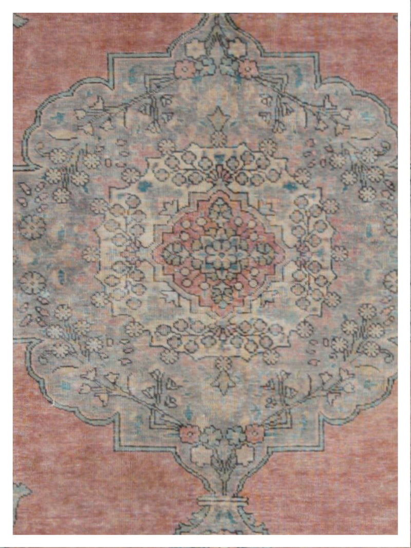 Pacific Vintage 42883 Rust Grey Vintage Hand Knotted Rug