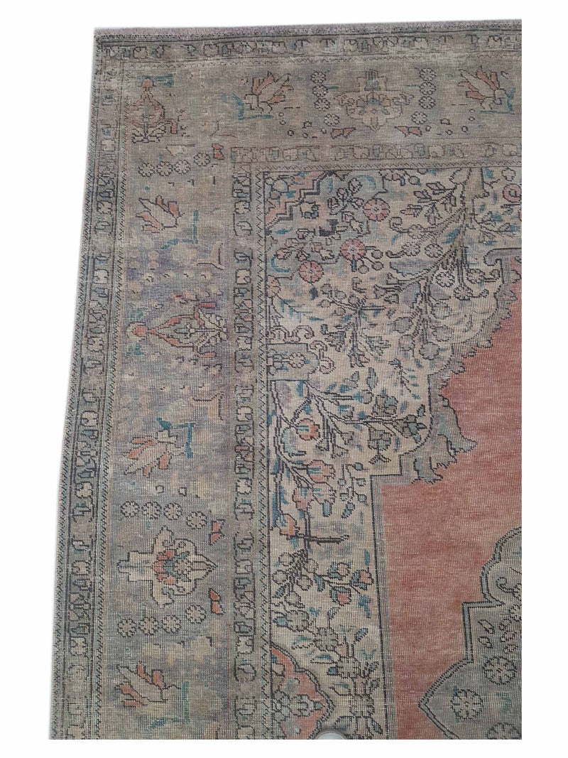 Pacific Vintage 42883 Rust Grey Vintage Hand Knotted Rug