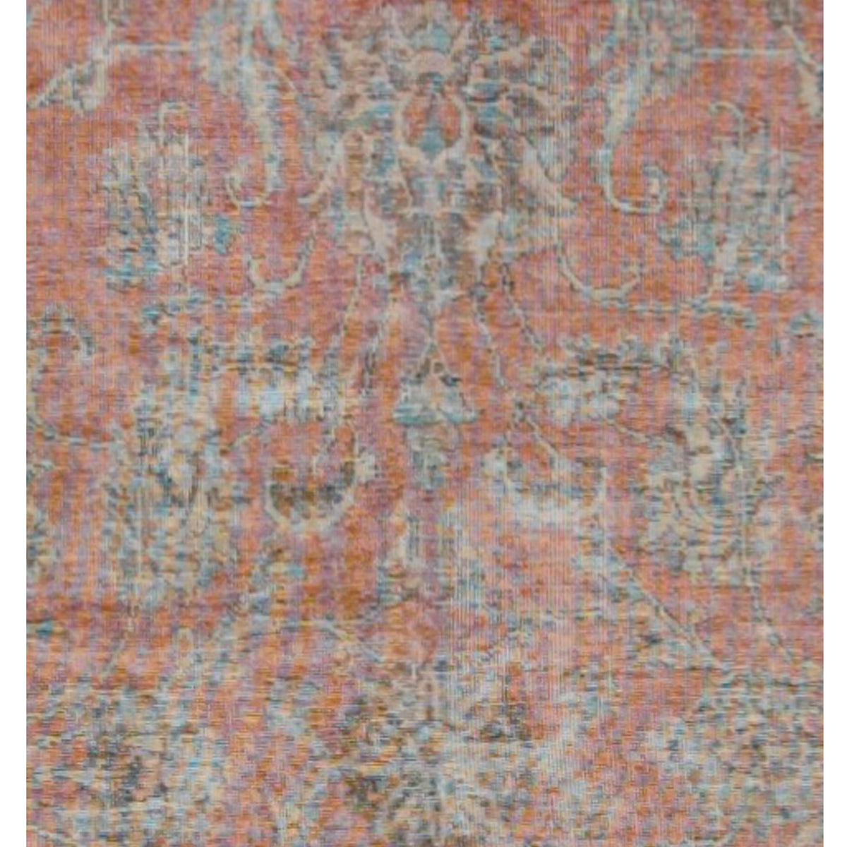 Pacific Vintage 42896 Red Beige Vintage Hand Knotted Rug