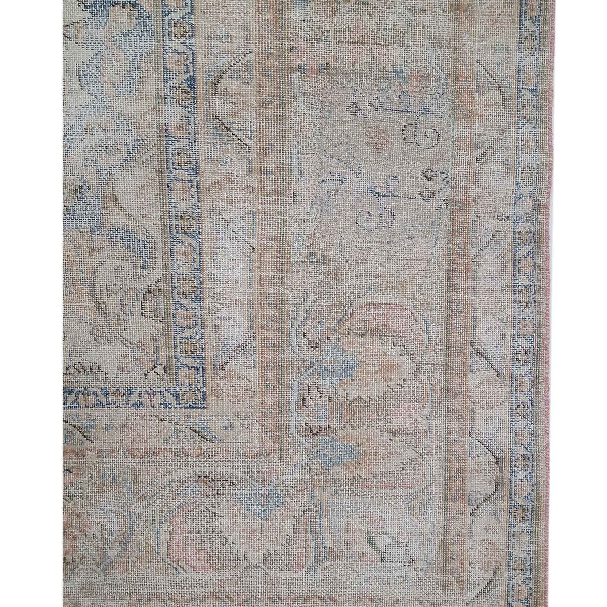 Pacific Vintage 42897 Beige Blue Vintage Hand Knotted Rug