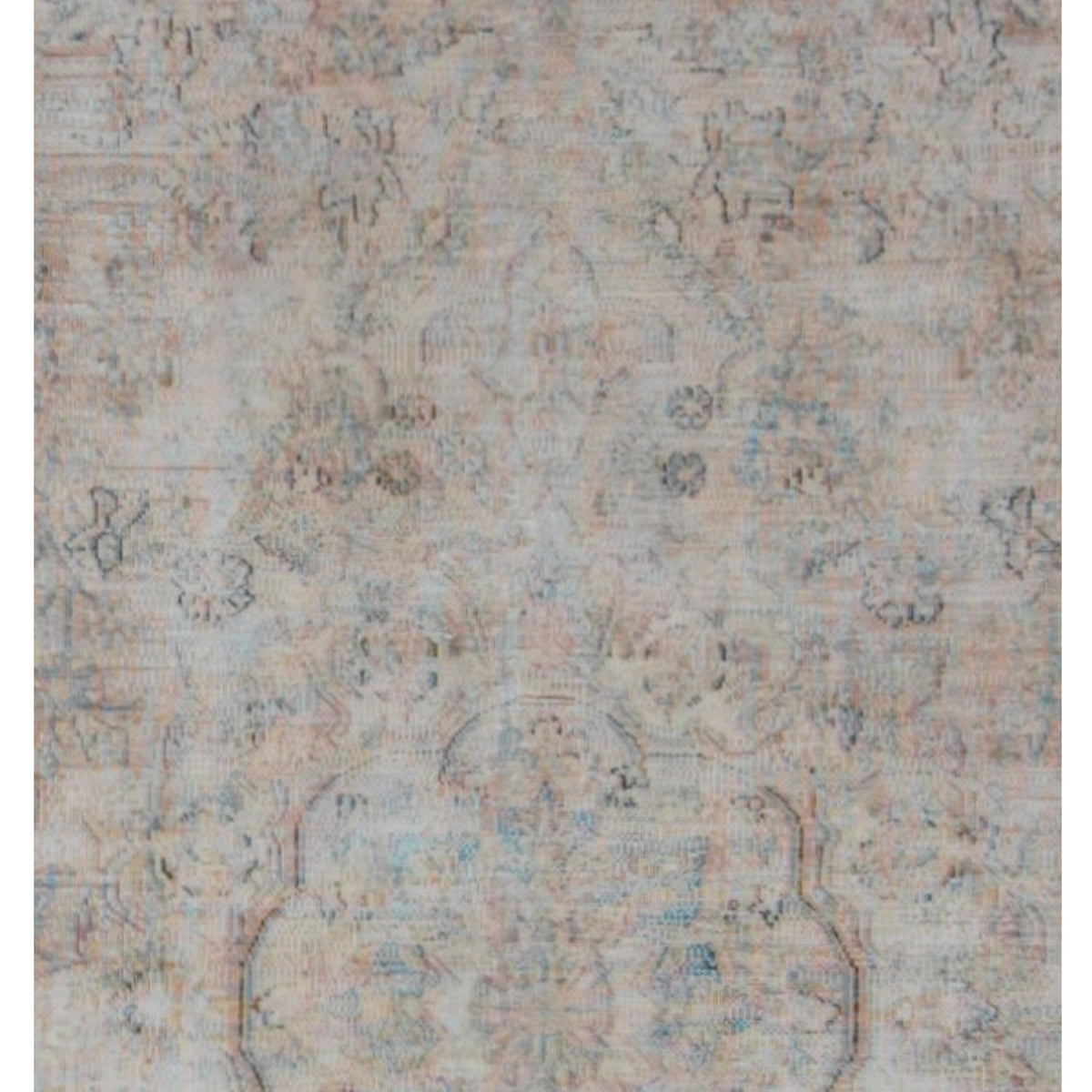 Pacific Vintage 42897 Beige Blue Vintage Hand Knotted Rug