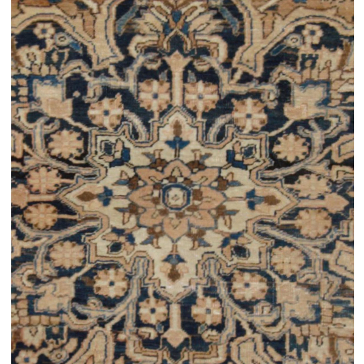 Pacific Vintage 42898 Beige Navy Vintage Hand Knotted Rug