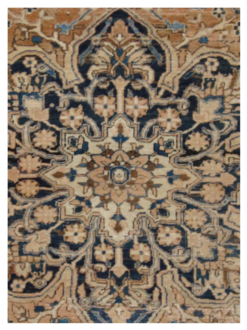 Pacific Vintage 42898 Beige Navy Vintage Hand Knotted Rug