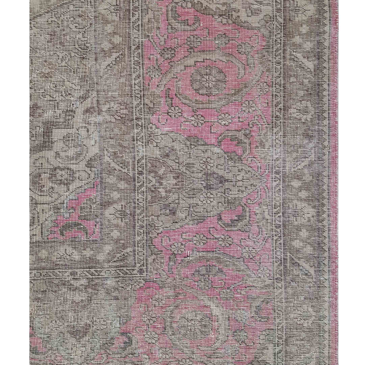 Pacific Vintage 42903 Pink Beige Vintage Hand Knotted Rug