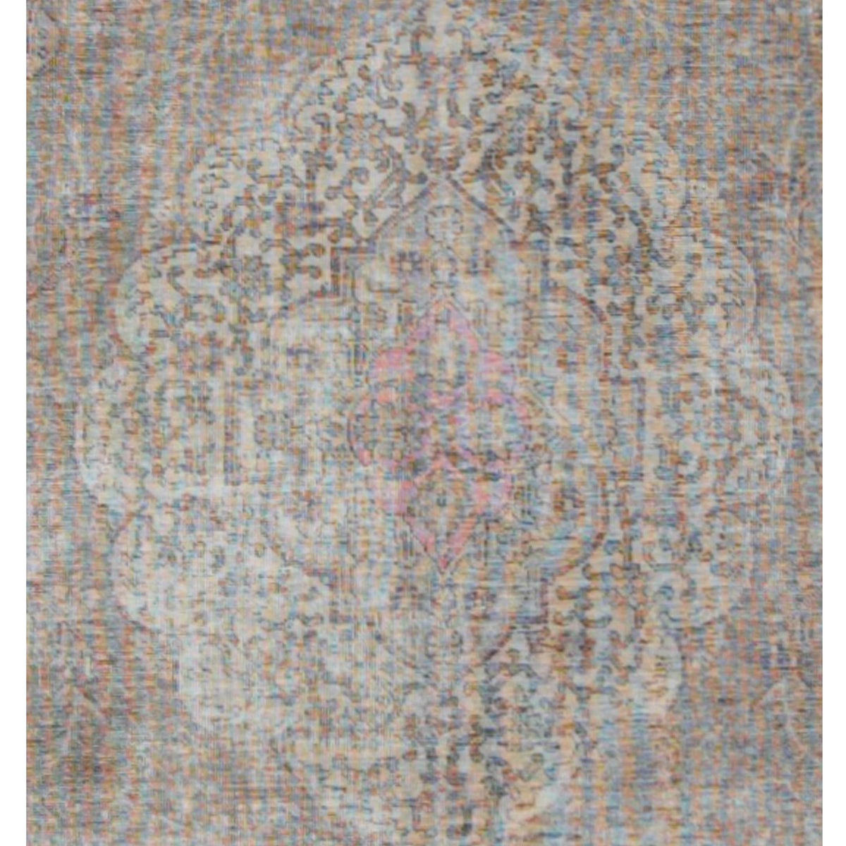 Pacific Vintage 42903 Pink Beige Vintage Hand Knotted Rug