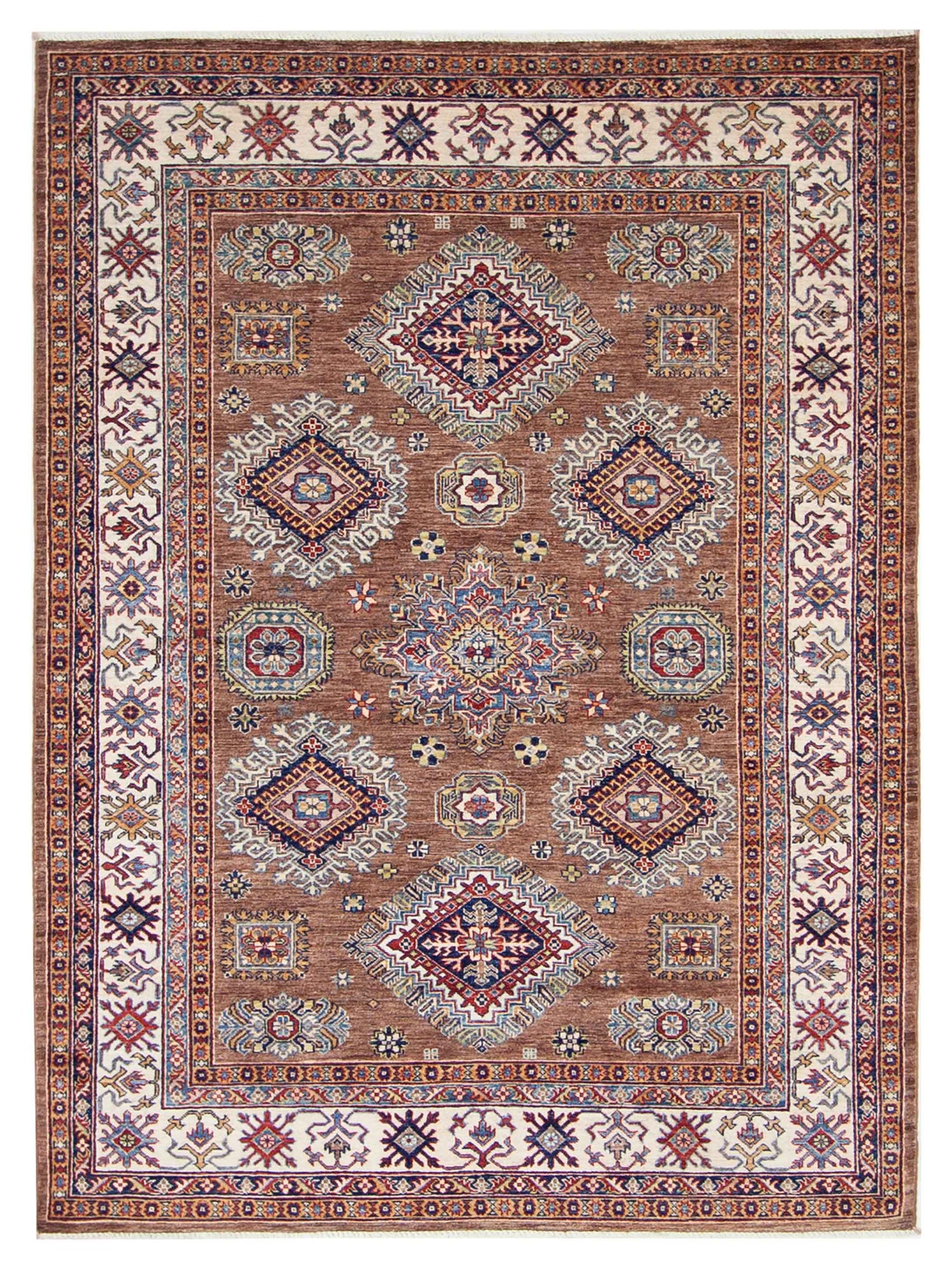 Pacific Kazak Super  Brown Ivory Traditional
