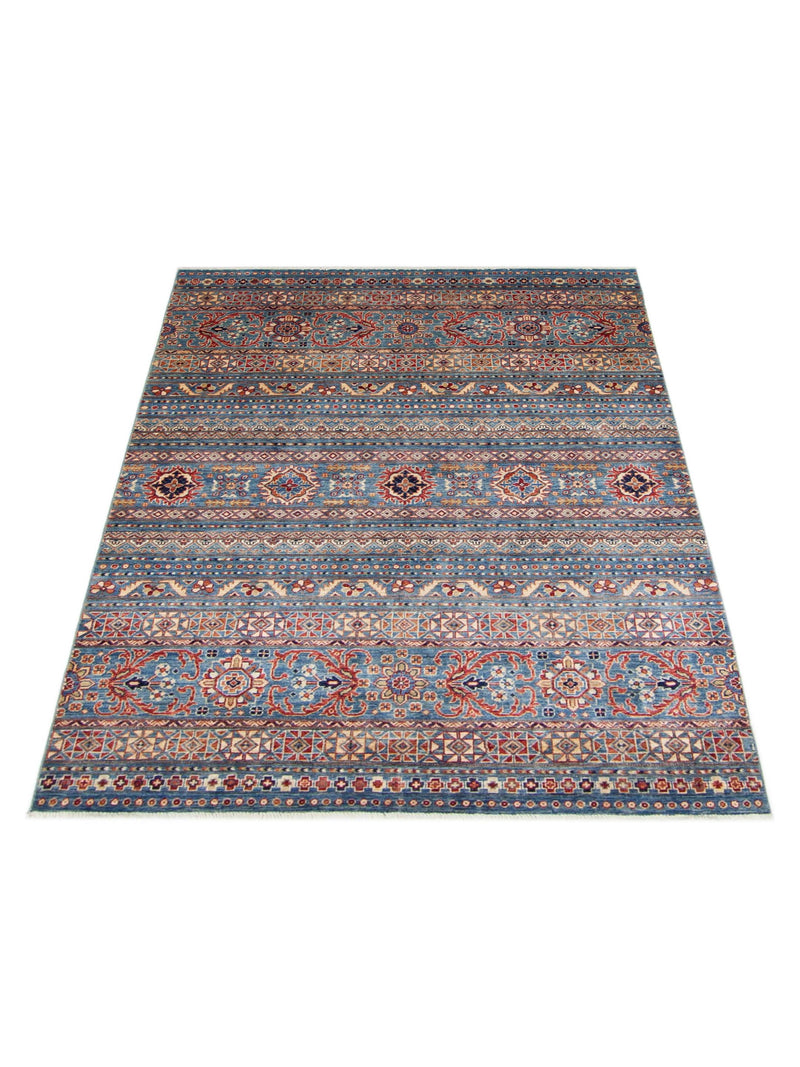 Pacific Khorgeen 42914 Grey Blue Traditional Hand Knotted Rug