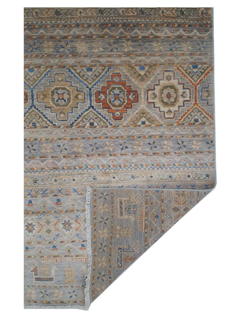 Pacific Khorgeen 42918 Grey Khaki Traditional Hand Knotted Rug