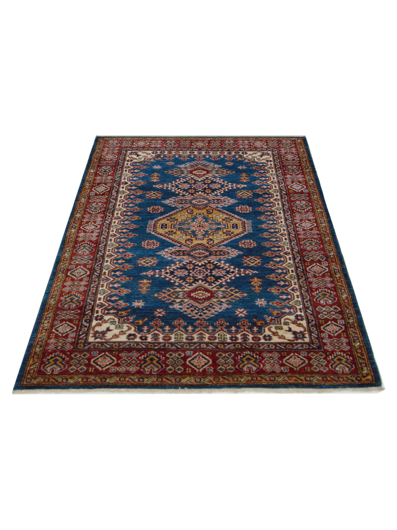 Pacific Kazak Artisan 42920 Blue Red Traditional Hand Knotted Rug