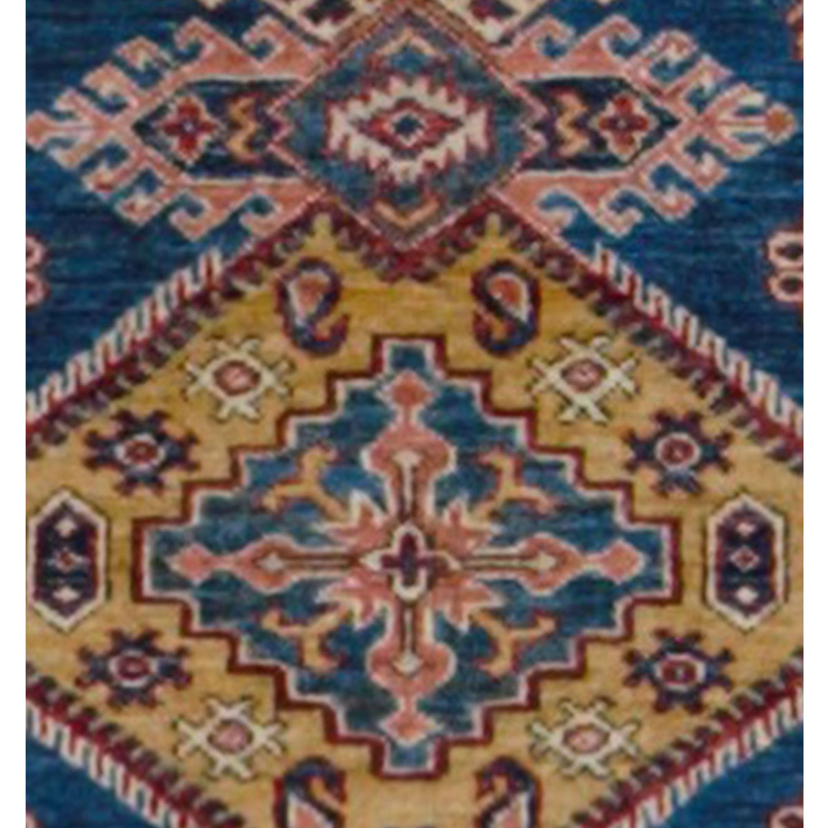 Pacific Kazak Artisan 42920 Blue Red Traditional Hand Knotted Rug