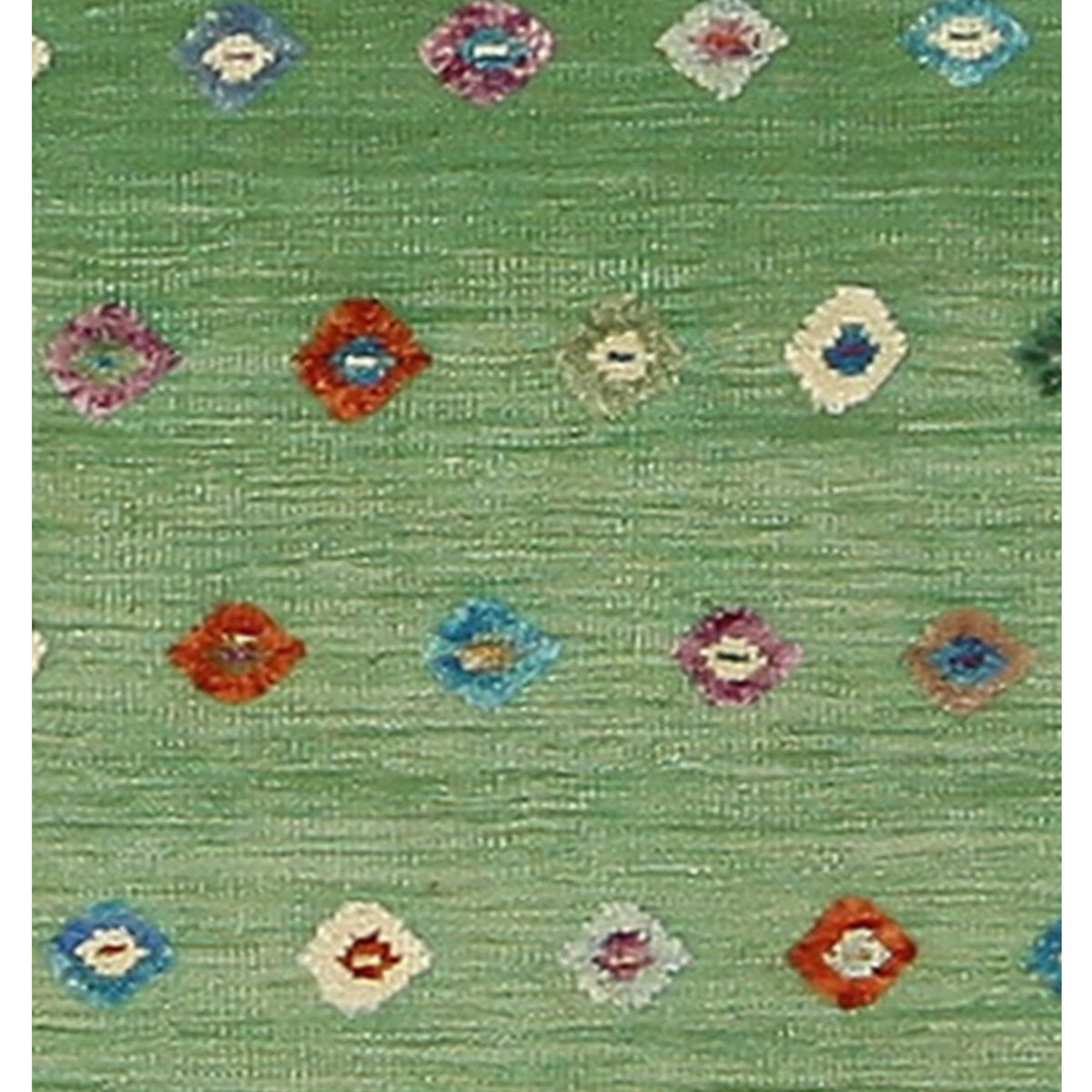 Aira Seville 42946 Green Yellow Kilim Flatweave Rug