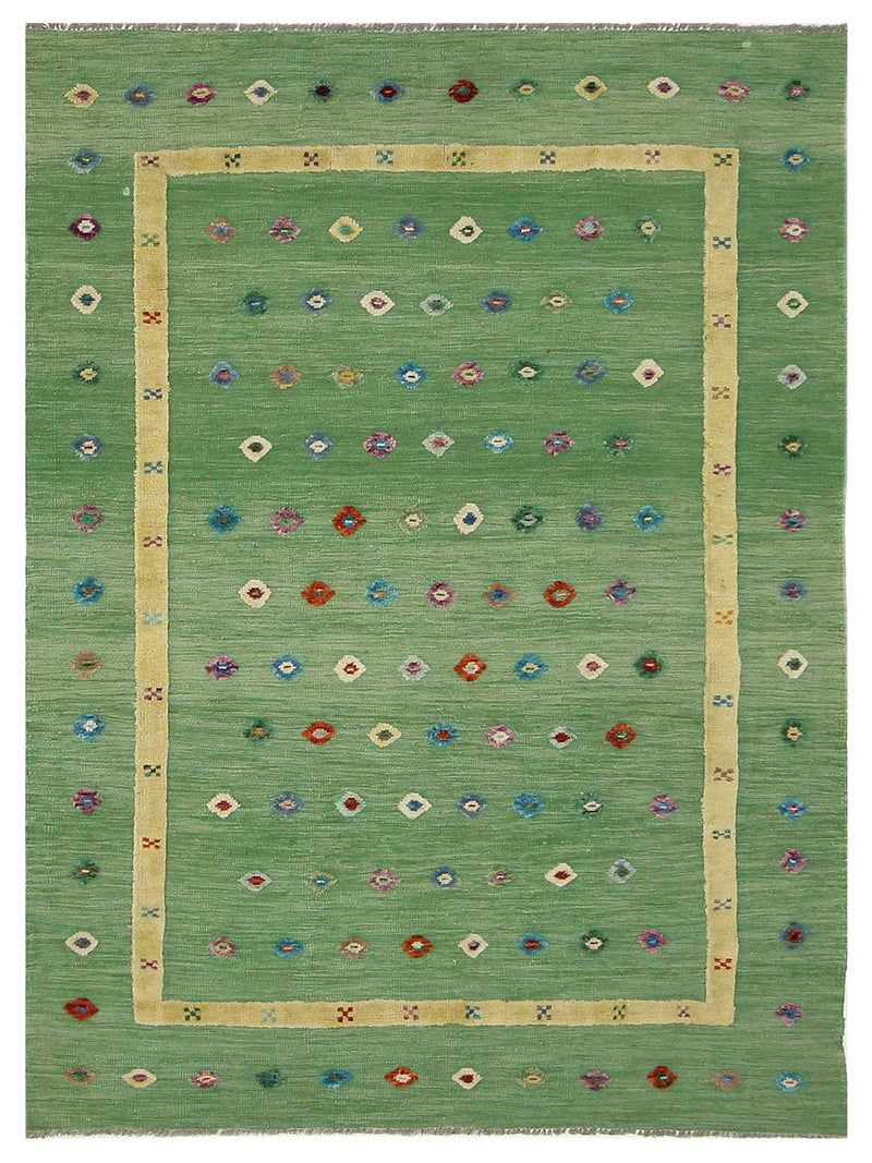 Aira Seville  Green Yellow Kilim