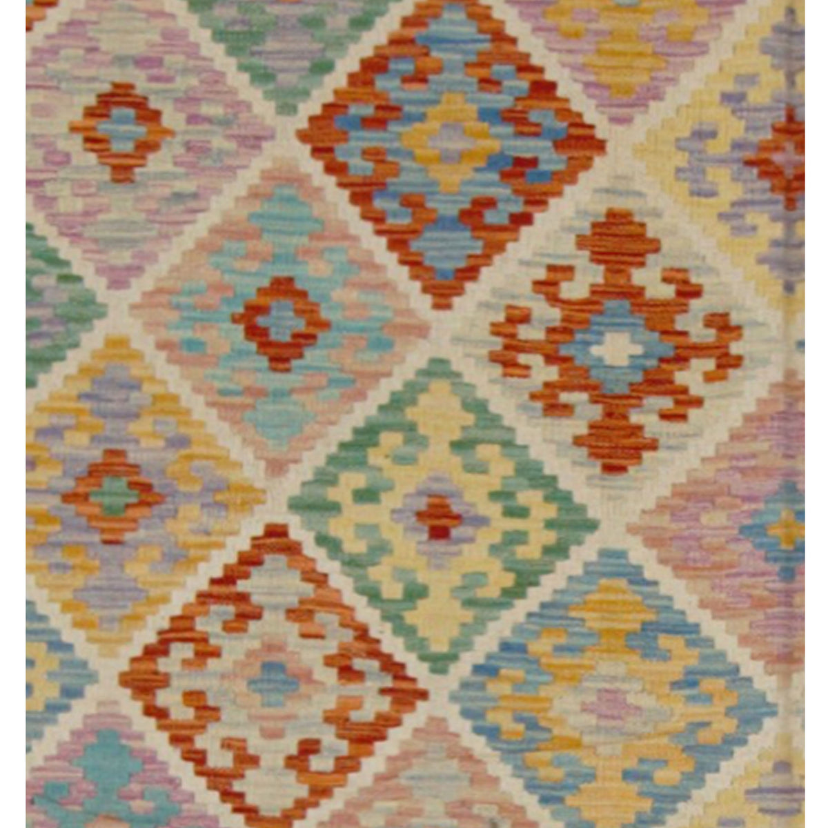 Aura Kilim 42956 Green Mint Kilim Hand Woven Rug