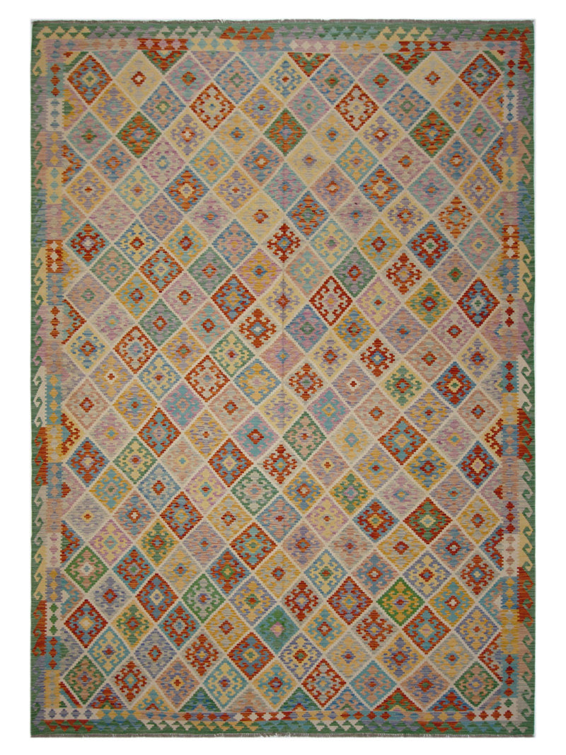 Aura Kilim  Green Mint Kilim