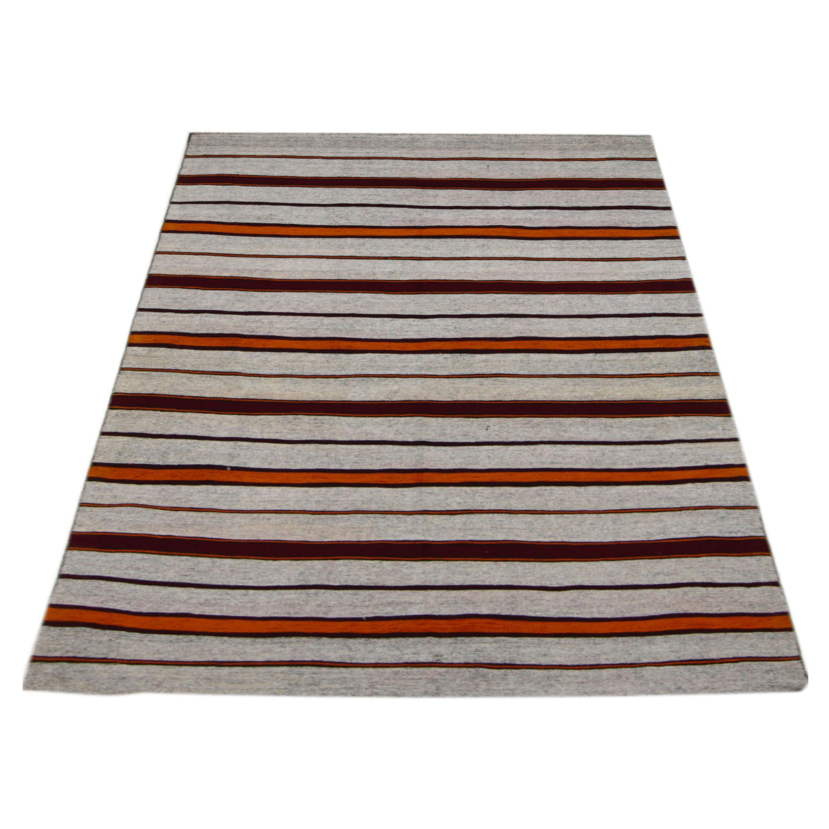 Pacific Galicia 42963 Grey Orange Transitional Flatweave Rug