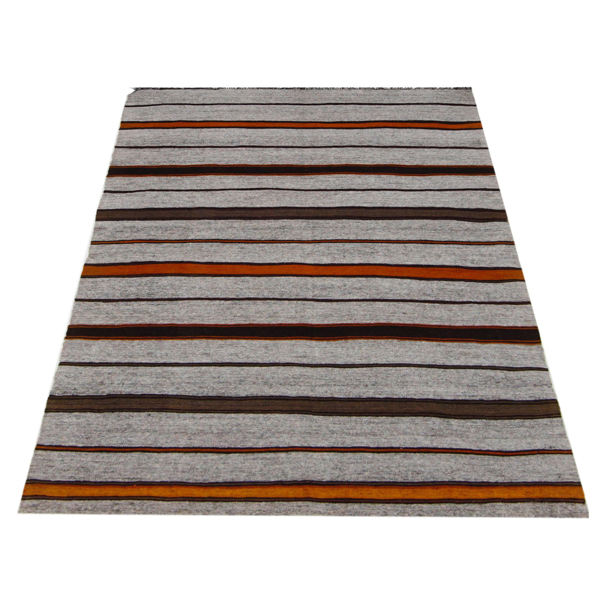 Pacific Galicia 42964 Grey Orange Transitional Flatweave Rug