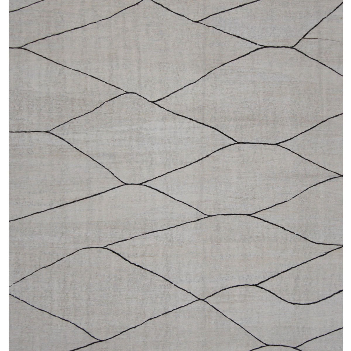 Pacific Menorca 42978 White Black Transitional Flatweave Rug