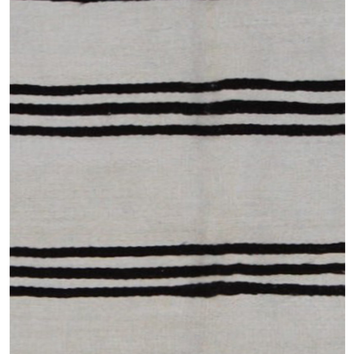 Pacific Menorca 42983 White Black Transitional Flatweave Rug