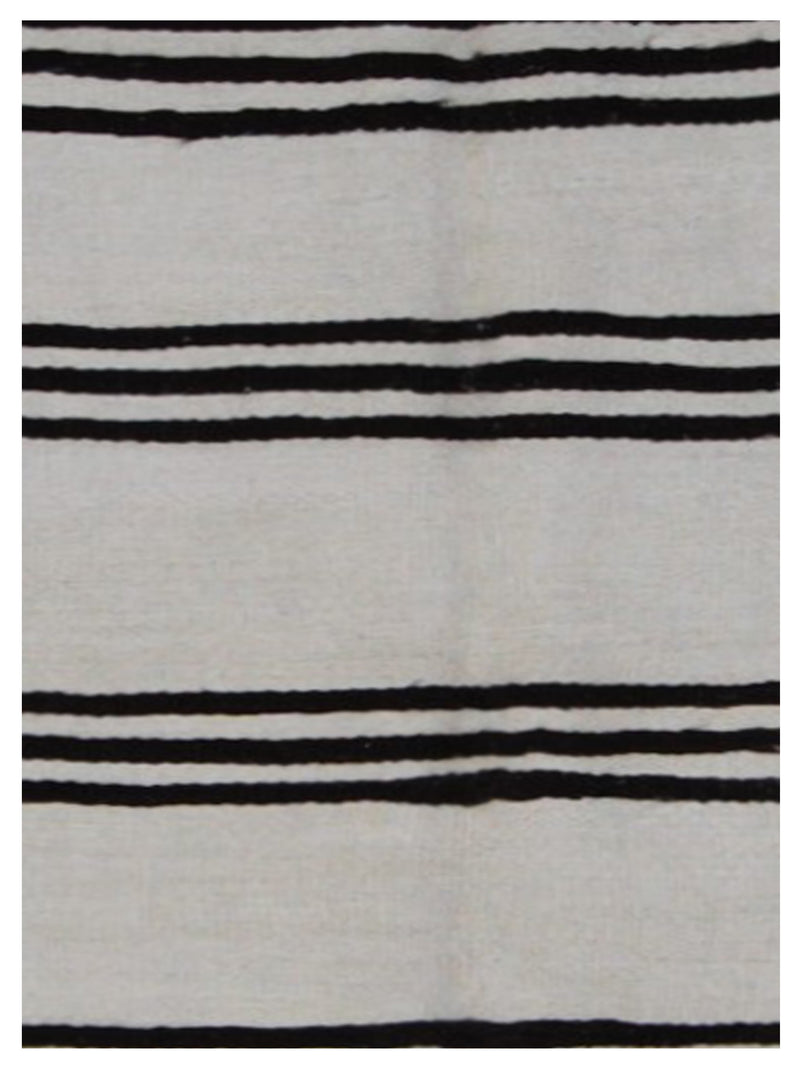 Pacific Menorca 42983 White Black Transitional Flatweave Rug