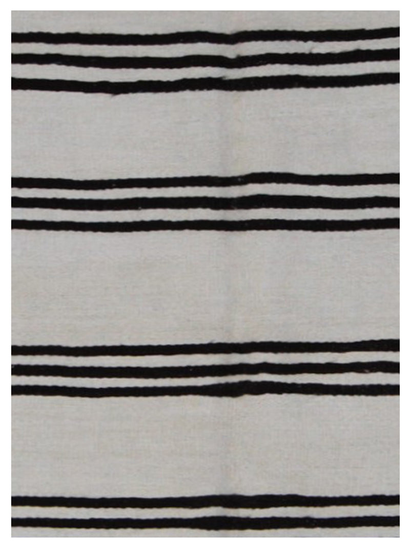 Pacific Menorca 42983 White Black Transitional Flatweave Rug